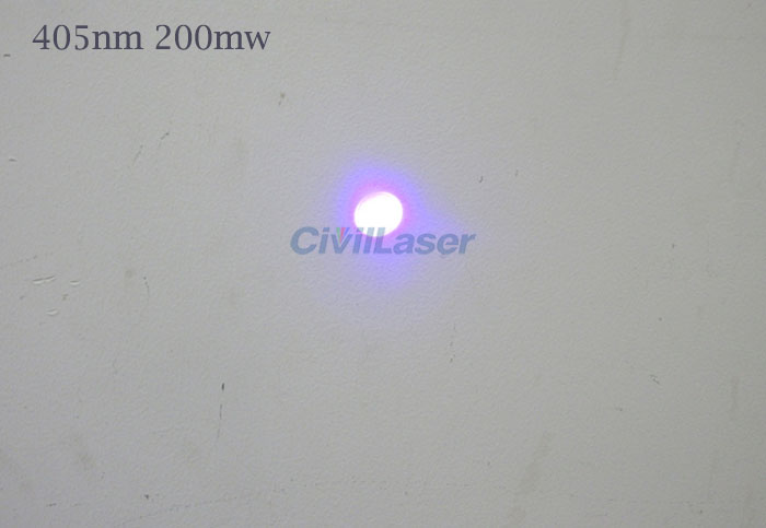 405nm 5mw-200mw Blue-Violet Laser Module Dot With TTL Modulation 